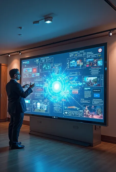 Logo versatility:Smart interactive screens are not limited to displaying,may also involve education、Meeting、Multiple scenarios s...