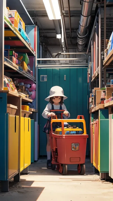 toy factory , packaged toys, juguetes es, futuristic art