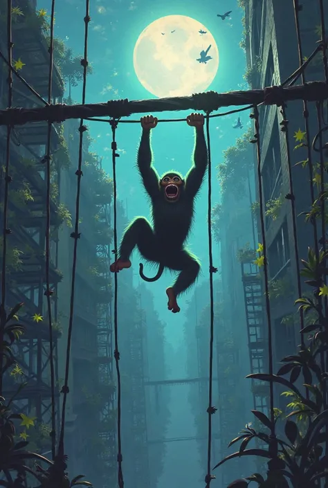 Generate me a photo of monkey bars game if it was in squid games But make it have squid games, aesthetics, like colorful But sca...