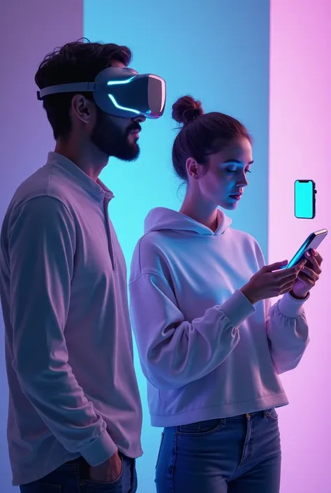 /imagine prompt: Ultra-realistic and futuristic digital artwork for a high-end tech and gadget online store. A cinematic composi...