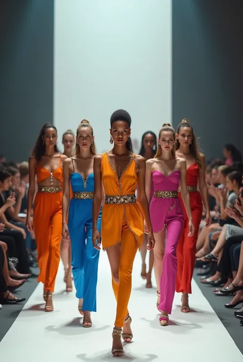 Create a real and beautiful image for: Gender equality in the fashion world