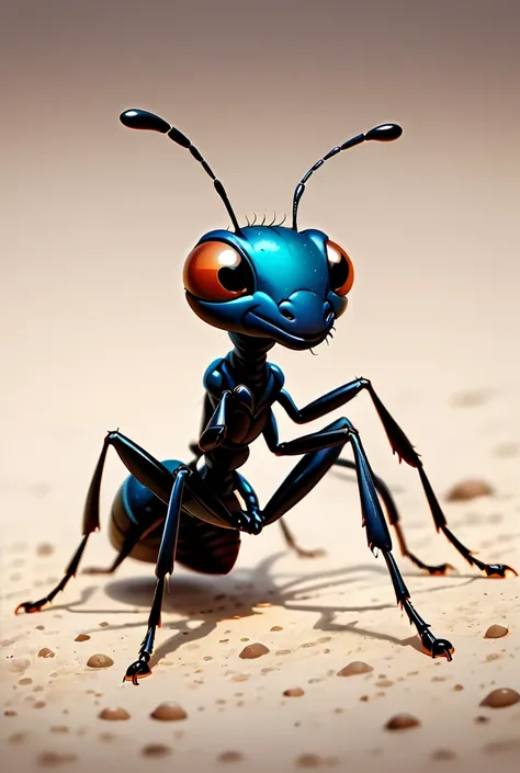 pismire ant, simple picture 2d style, cartoon style