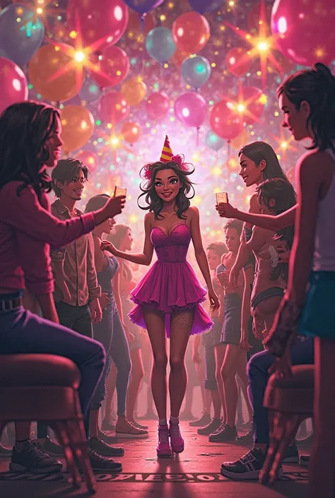 I need a birthday invitation from Intensely, la cumplañera se llama Withoe, Birthday s , It's Sunday, April 27, in Quincho My Q...