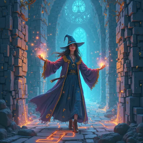 A square-format fantasy-style poster created in the exact same visual style, color palette, lighting, and rendering quality as t...