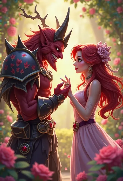 Dyrroth proposing to Ruby (Characters from Mobile Legends Bang Bang)