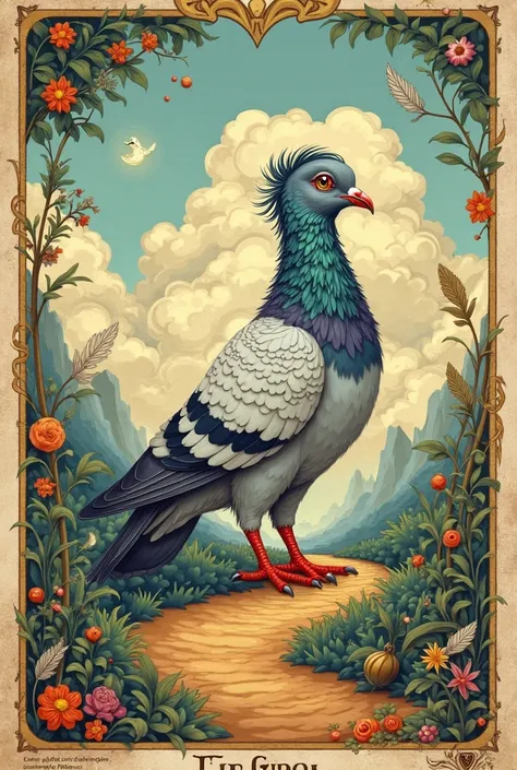 El Loco Tarot Card, But let me represent him with a pigeon