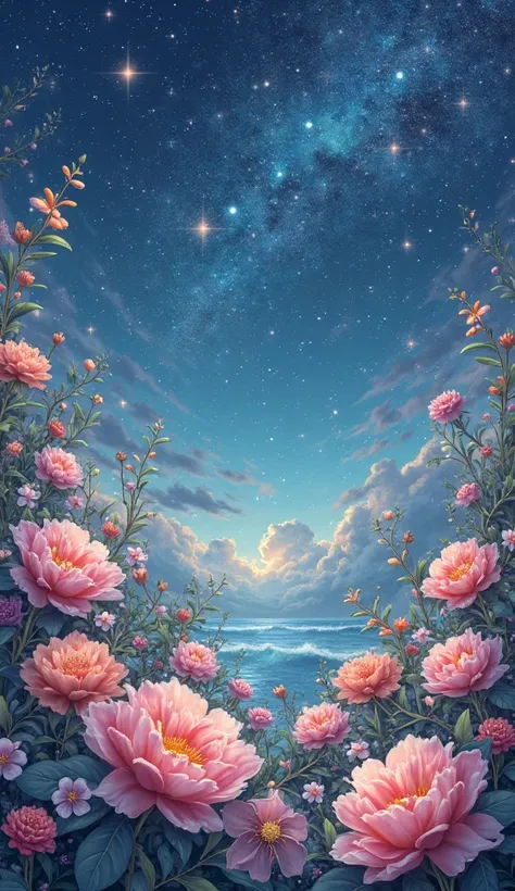 flower background with space for text