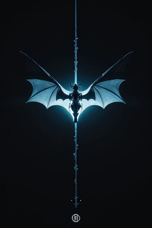 A text logo "xintynx" designed with a sharp typeface in metallic silver that forms the silhouette of a flying bat, each letter i...