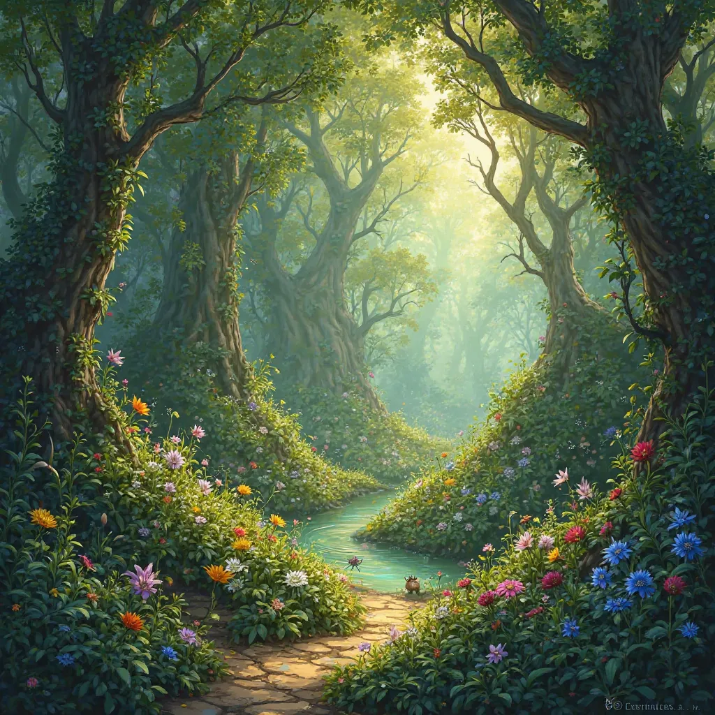 Un jardin luxuriants pour mon roman fantaisie