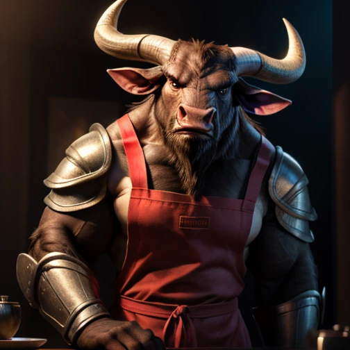((Minotaur)), (creature, monster, Melancholic Forest ), (Ultra High Definition, 8K, Ultra detailed, looking into the camera, Ver...