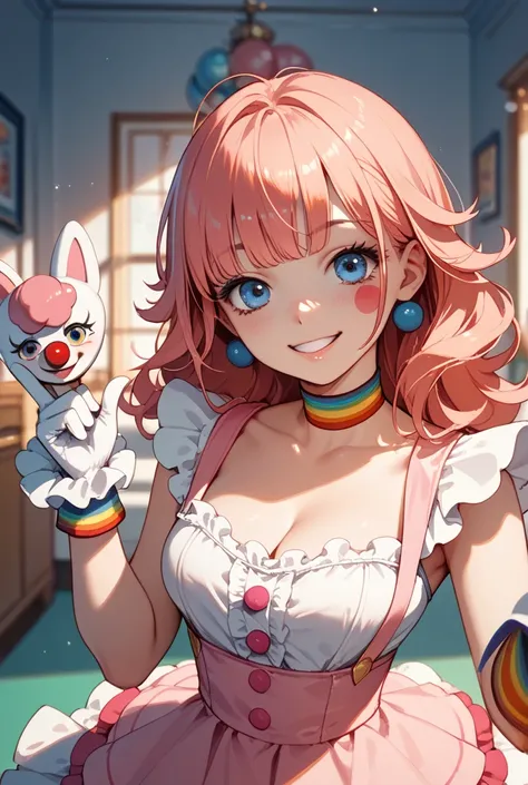 cute clown girl Anime Puppet Clown cartoon