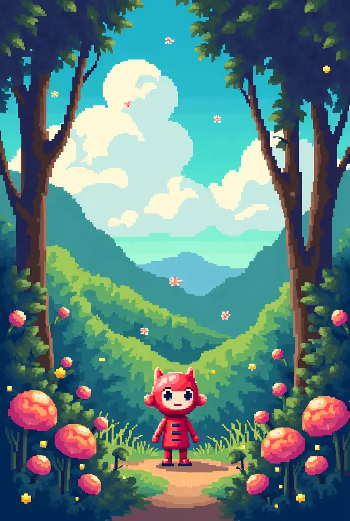 make this picture in pixle style
