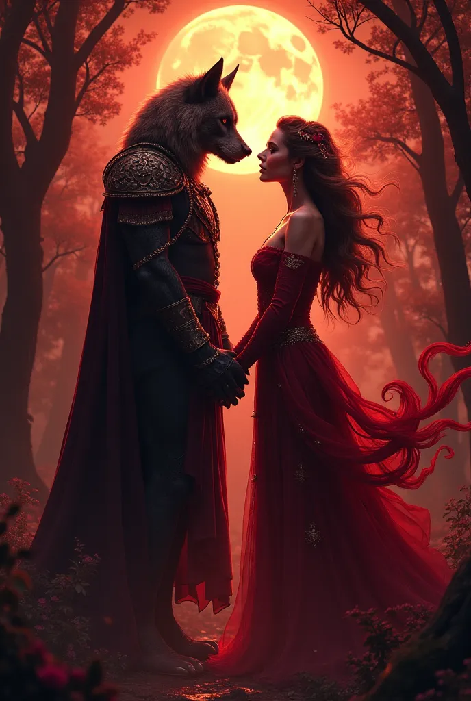 Write my book title The Lycan Kings Witch: Beneath the Crimson Moon make it red and gold
