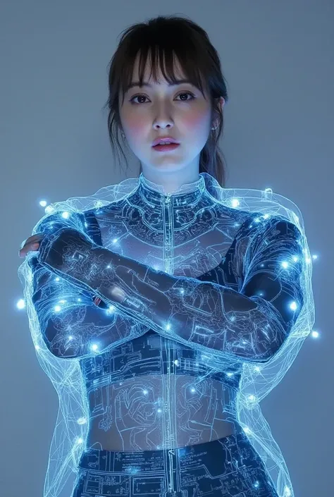 Android Girl Blueprint, (masterpiece:1.2, very good quality in a beautiful secluded area, Mirror-like, cinematic experience, pho...