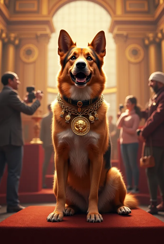 A dog is stage win awards
