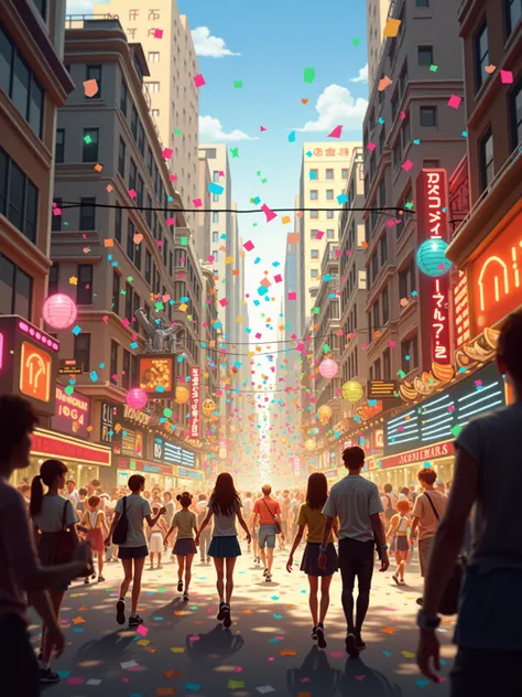 music, sound mark,cityscape,joyful,sound effects