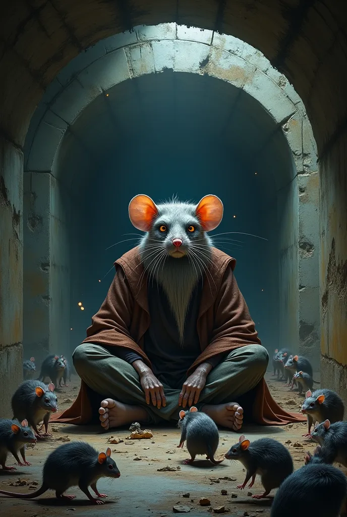 Play Master Splinter in the manhole full of rats