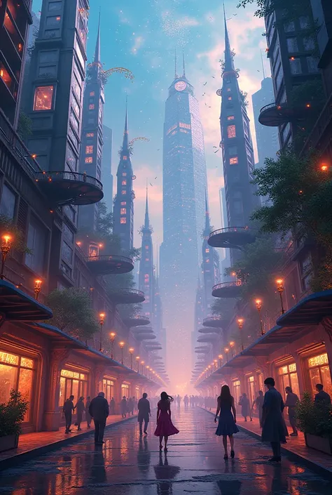 Music notes build skyscrapers! Let melodies flow through the city, composing a dream metropolis made of sound!