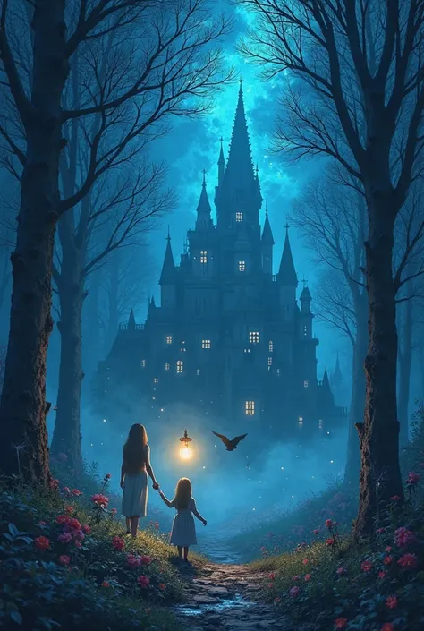 of ideas for generating images with AI:
Forest of Lost Souls
Atmospheric dark forest with translucent ghosts, where the trees l...