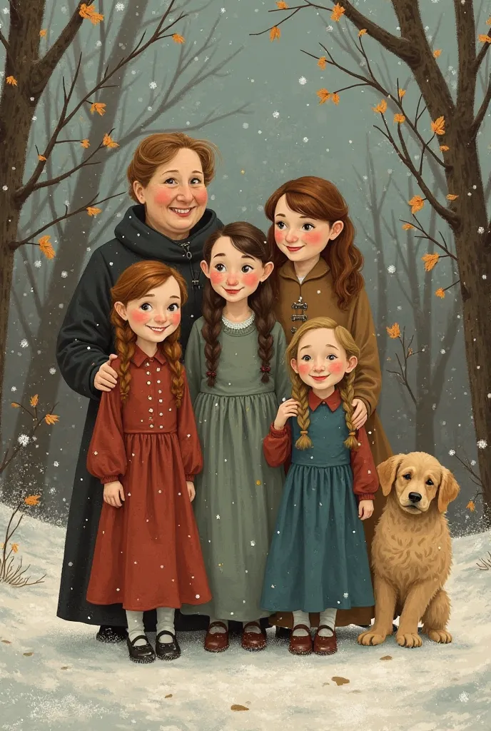 Chapter 1: The March family
The March, shaped by their mother, Marmee, and their four daughters: Meg, because, Beth and Amy. fam...
