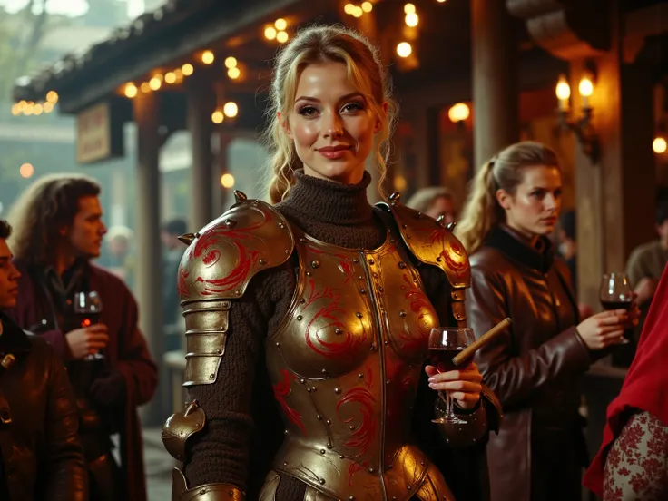 A lean, slutty woman with laughing, lying eyes and a half-smirk permanently stitched across his face. Her hard leather armor is ...
