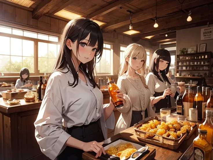 Honey、Large bottle、beauties