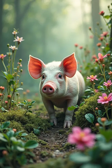 create me a combined color of eco algae and pigs