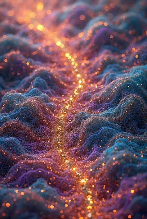 Incredibly beautiful patterns: endless interweaving of silk threads: millions of fibers, silk threads shimmering and iridescent ...