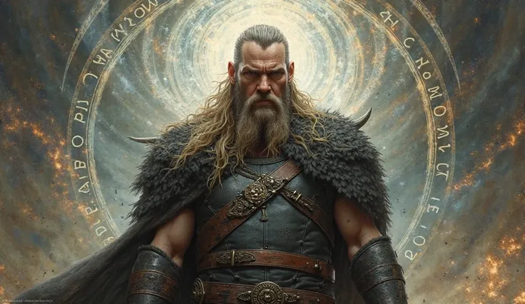 Viking Ragnar Lothbrok and Back Odin Ethereal