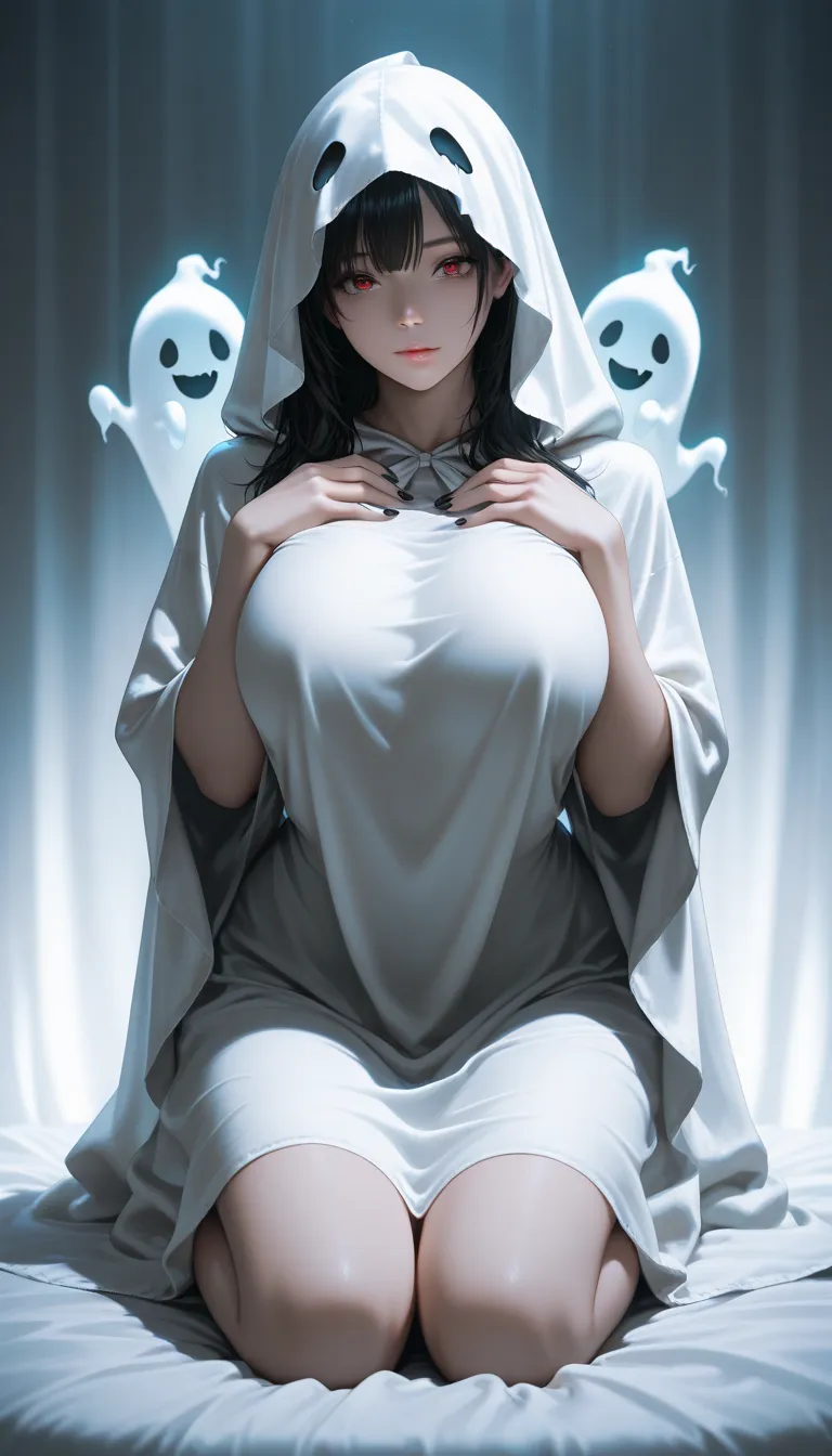 masterpiece, top quality, lively, very aesthetic, High contrast, Semi-realistic, latest,
ghost ,alone, ghost costume ...