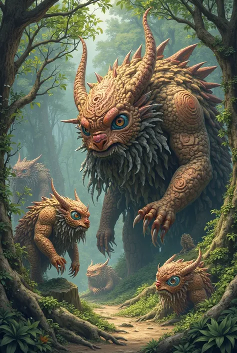 Draw monsters from the Jomon period!