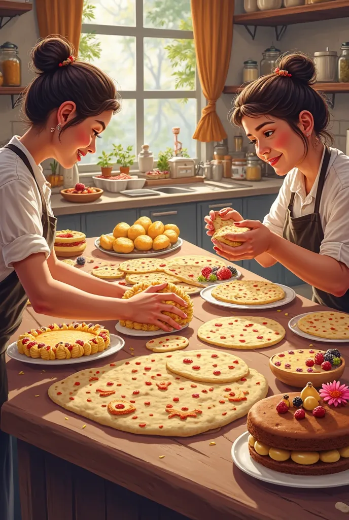 Facebook cover page business, it should be dough making roti and cake and other sweets