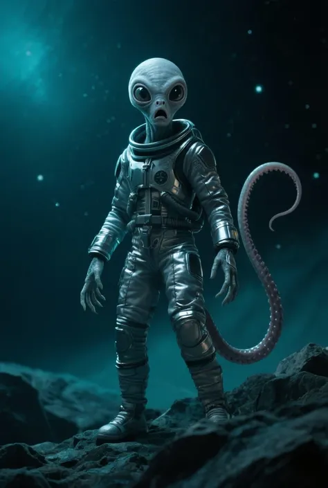 A scared alien
