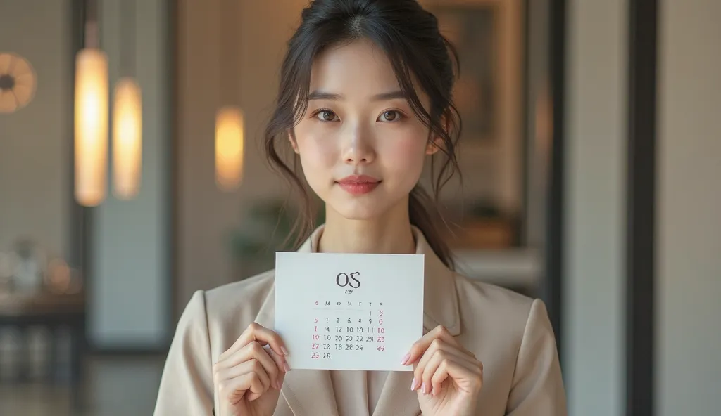 The girl with the month card in the Xianshi Company window