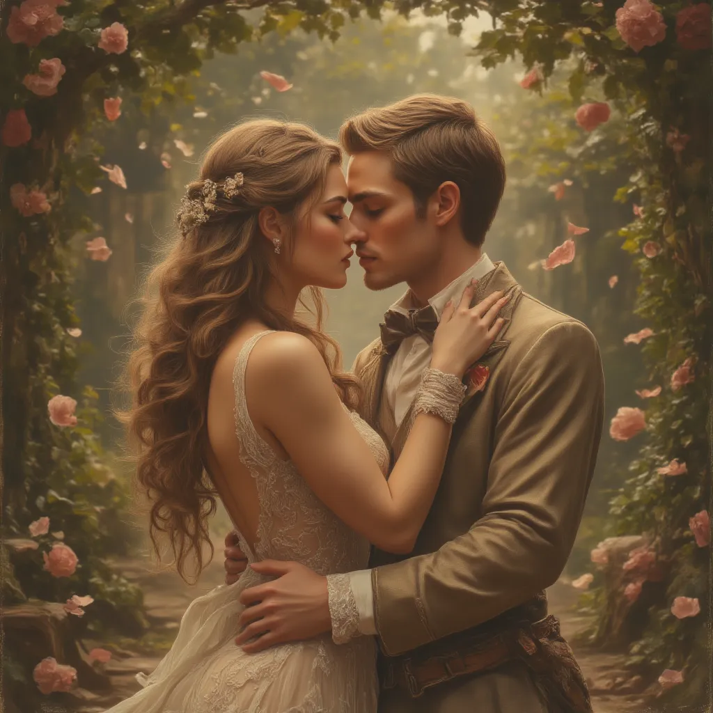 Wedding sexy Kiss couple