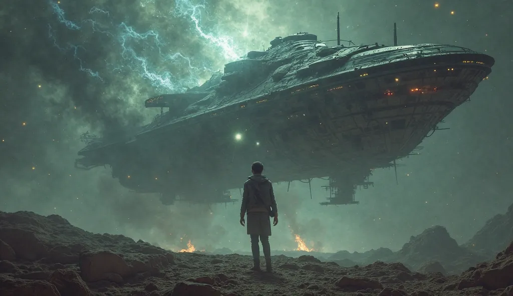 "One Human Could Read Minds—And Ended Intergalactic War With a Thought" alien warship