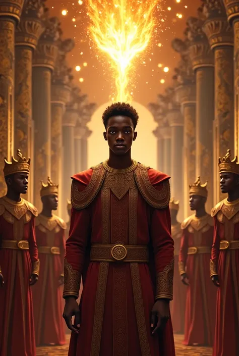 The black African bastard son of the king challenges the other princes in the sacred Trial of Kingship to lift the Crown of Flam...