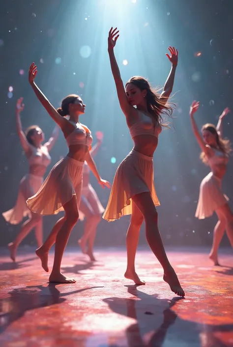 Help me create a dance animation with voiceover and music