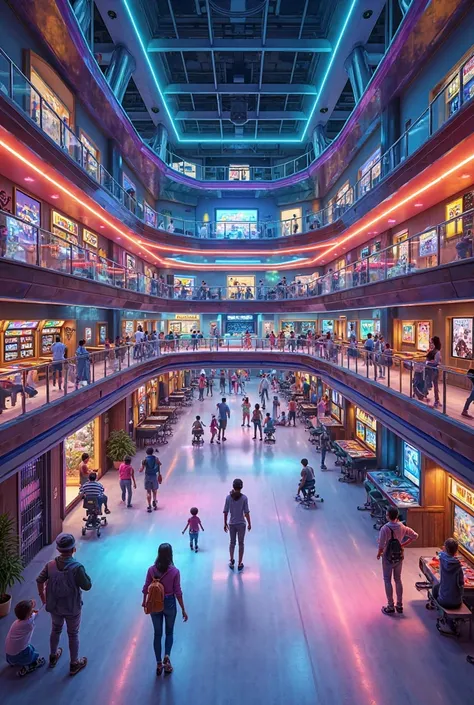 make a interior design make it colorful or very vibrant
t floor - Arcades and Billiards
2nd floor – Bowling & Snack Bar
3rd flo...