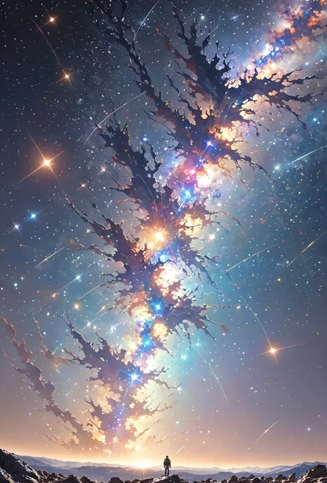 (8k, Highest Quality, masterpiece: 1.2), (realistic, Photorealistic: 1.37), Super Detail, floating through space. 背景には惑starが, st...