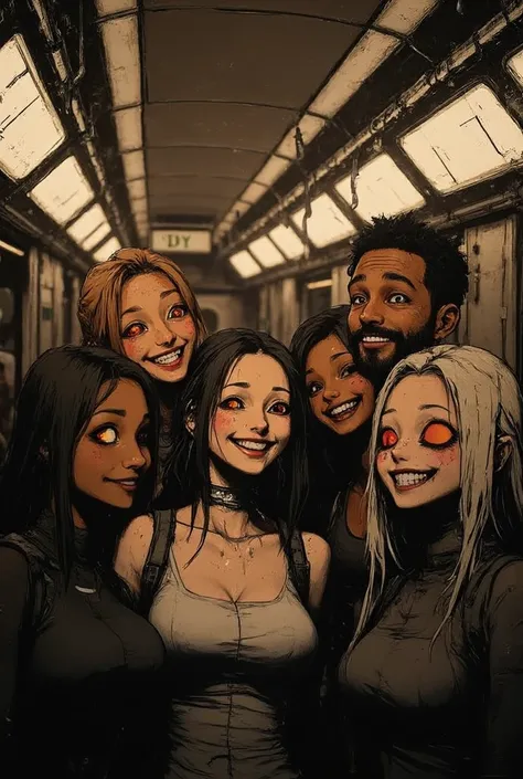 地下鉄のDiverse Passengers、A Moment Encounter、High Quality Lurking in the Crowd,4K,Photo realistic,Professional,extreme details,HDR,...