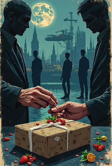 A digital poster about food smuggling 