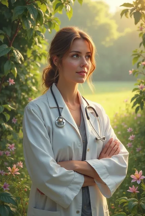 Picture about the field of health remedies is a doctor who does not falter