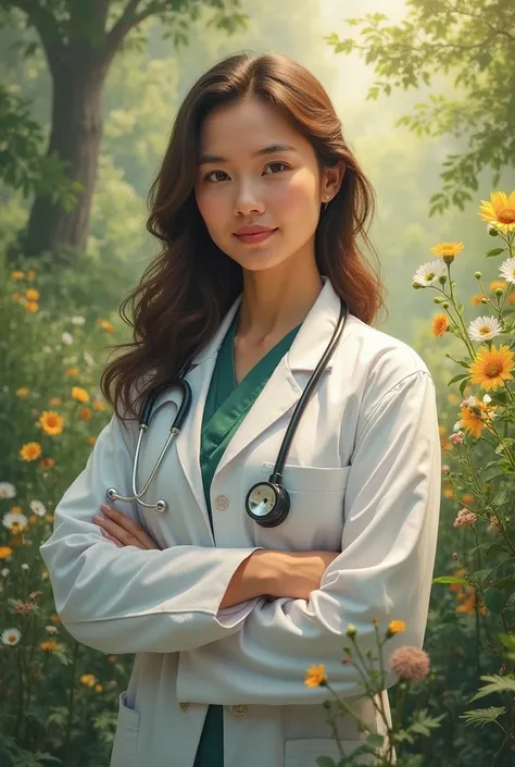 Picture about the field of health remedies is a doctor who does not falter