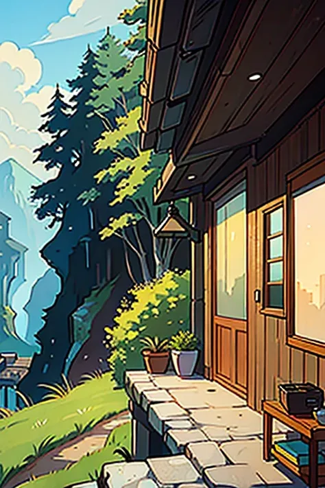 natural scenery, studio, cityscape