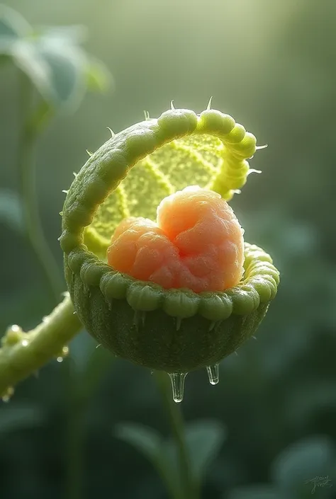 an embryo of a plant watching how it grows and its compounds