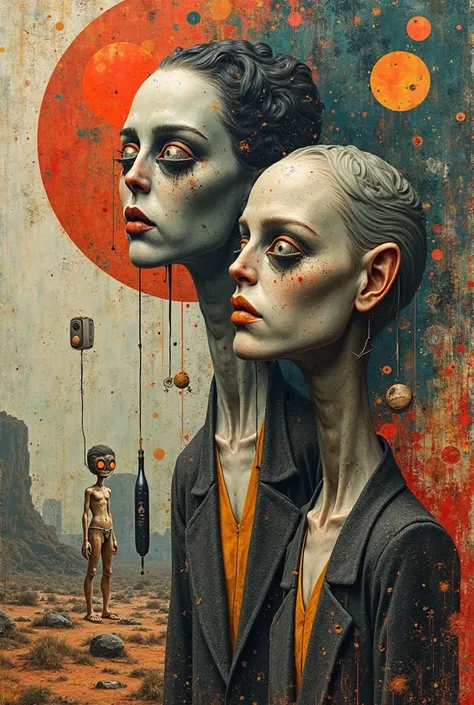 thank you! I would like the image to be collage-like, aesthetic like Salvador Dali, and with a surreal post-punk