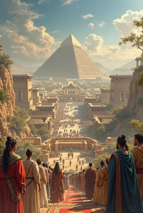 Background background where there are four Egyptian civilizations, Mesopotamia, China and India