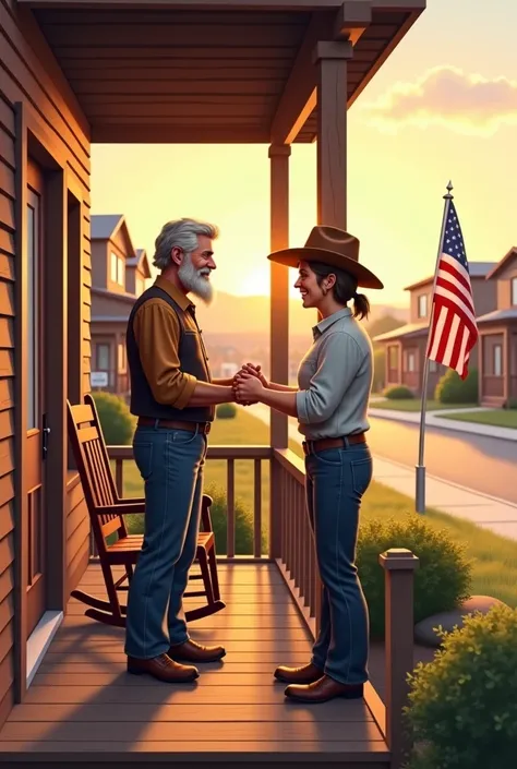 (Western character) Billy is a neighbor, who's friends with the main character, He's a good guy., He lives alone, because he's d...