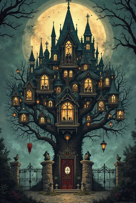 Give me a family tree of the Adams family in English and Portuguese, saying each of them mother and father in English and Portug...